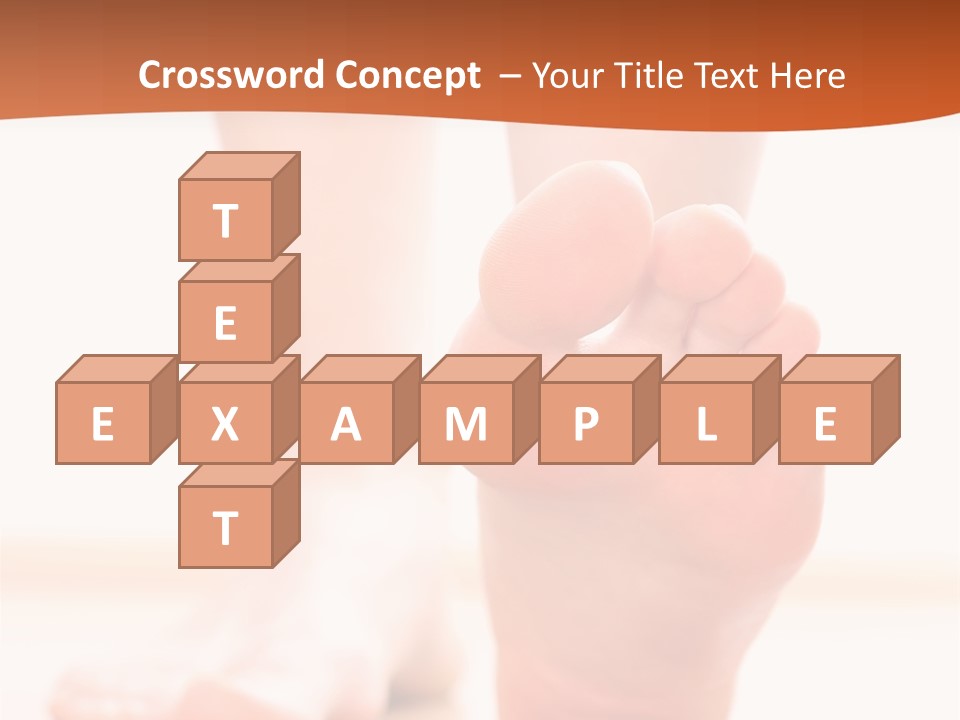 Foot Without Fungus PowerPoint Template