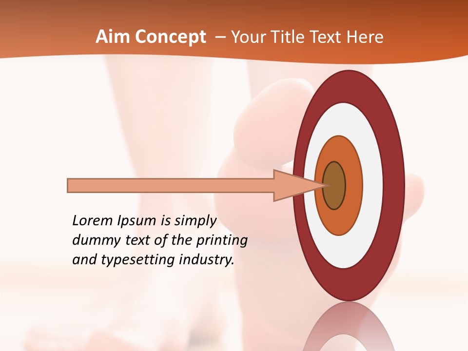 Foot Without Fungus PowerPoint Template