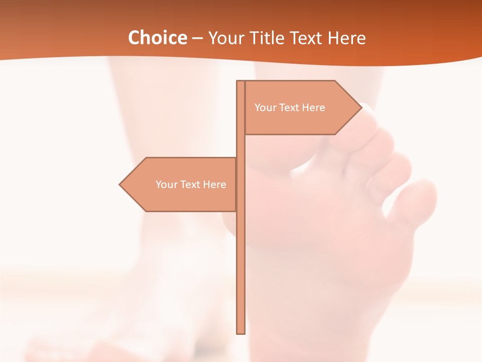 Foot Without Fungus PowerPoint Template