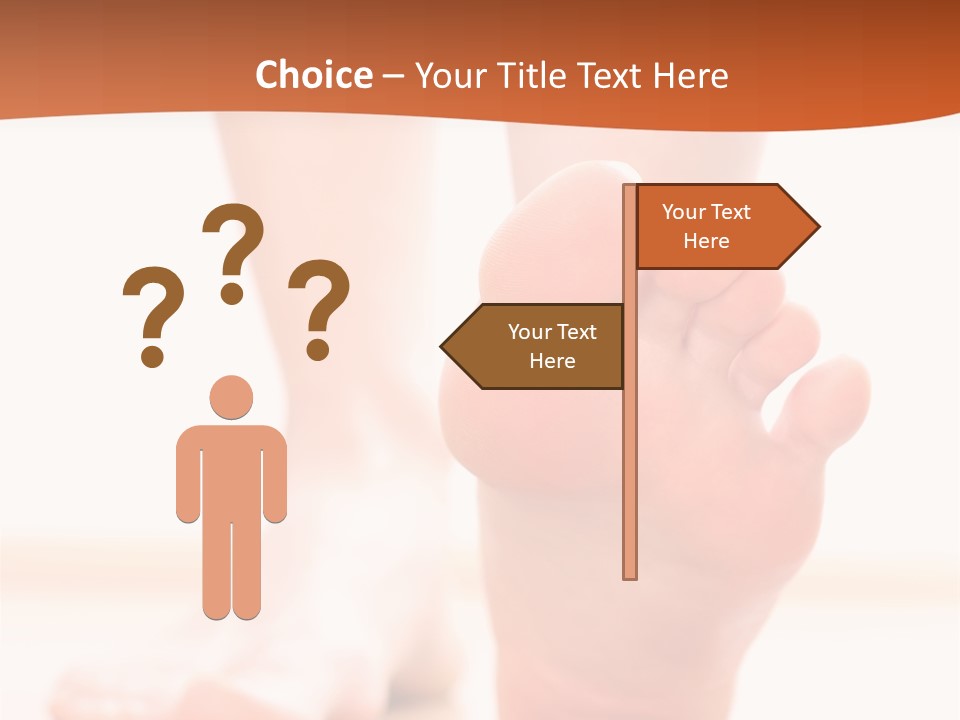 Foot Without Fungus PowerPoint Template