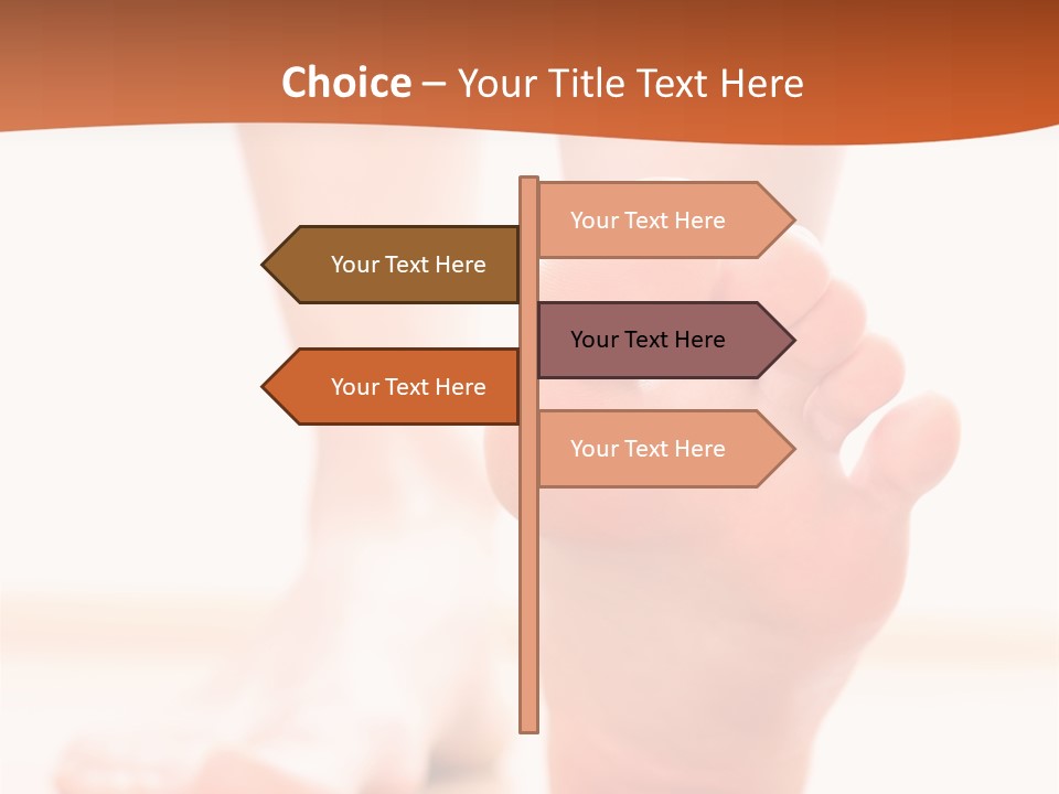 Foot Without Fungus PowerPoint Template