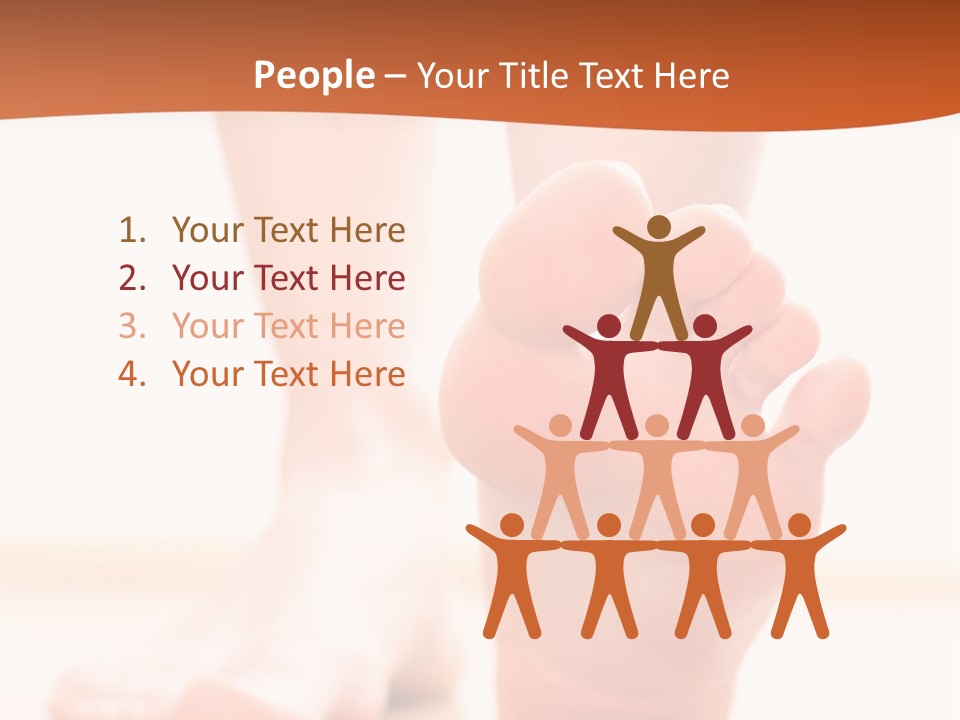 Foot Without Fungus PowerPoint Template