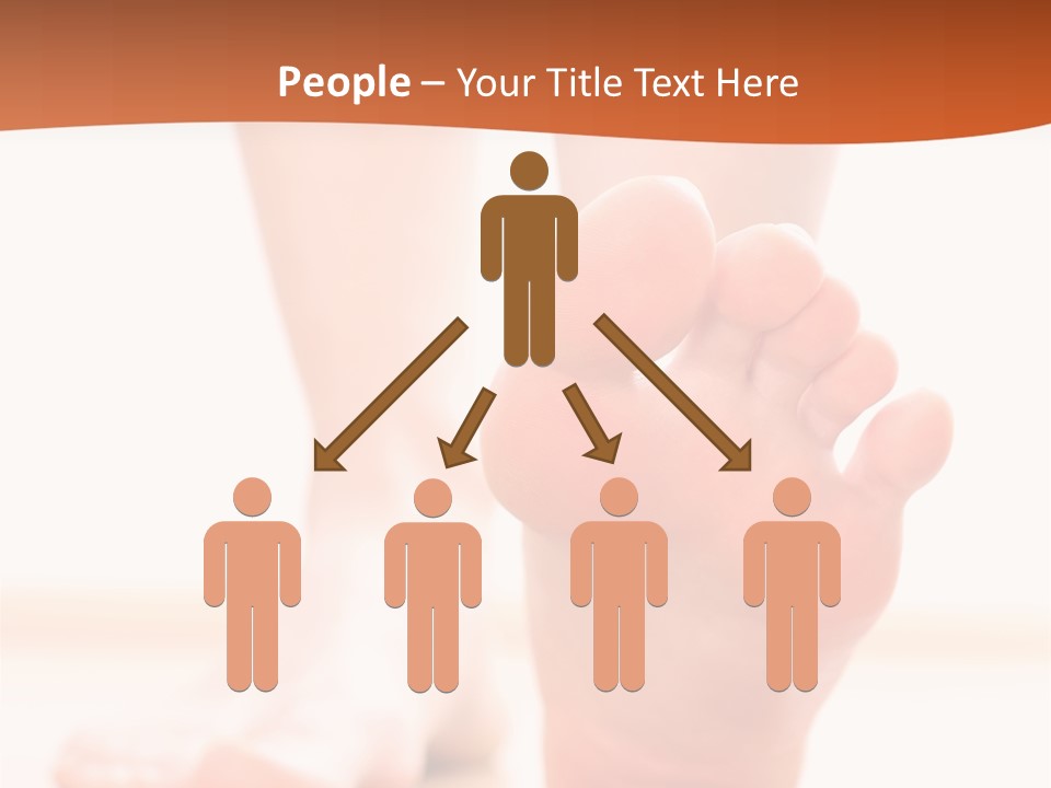 Foot Without Fungus PowerPoint Template