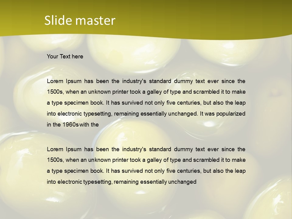 Olives PowerPoint Template