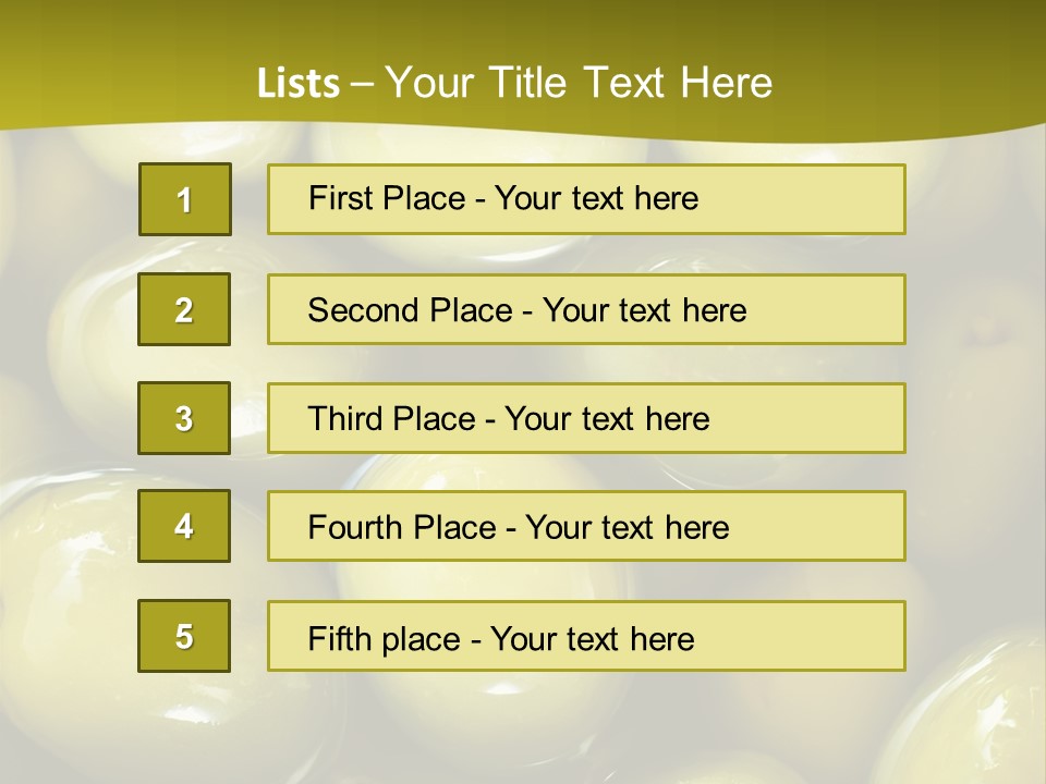 Olives PowerPoint Template