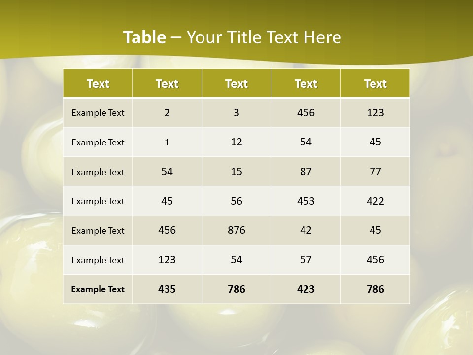 Olives PowerPoint Template