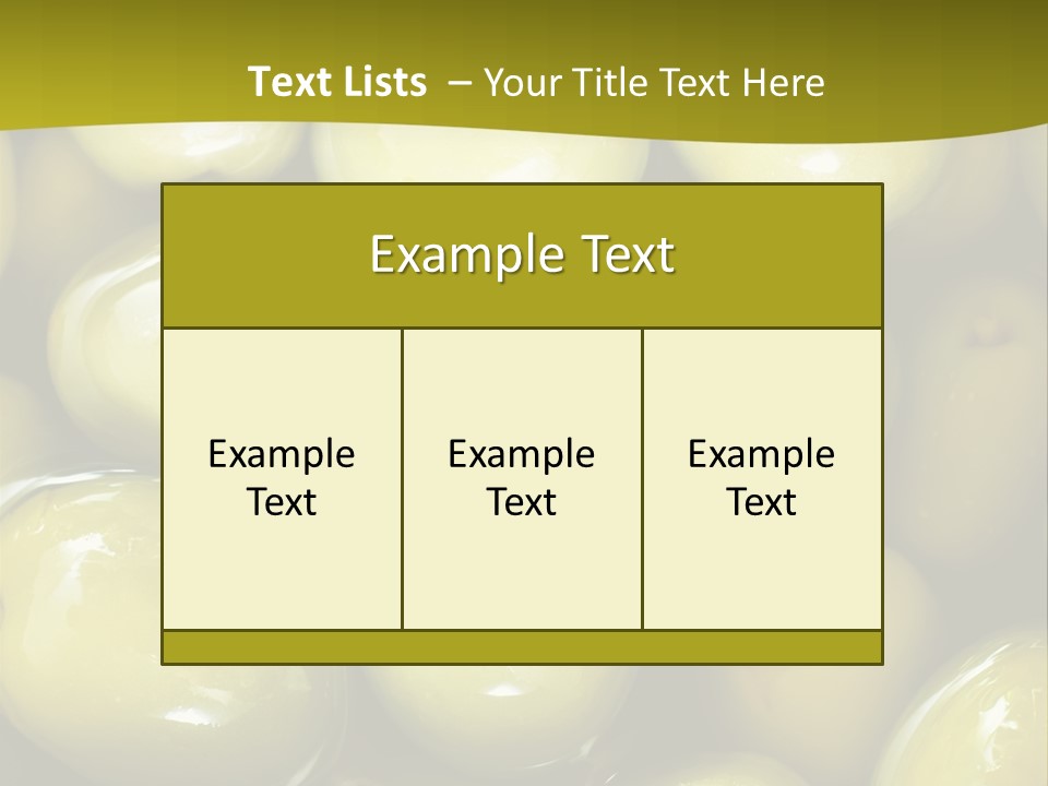 Olives PowerPoint Template