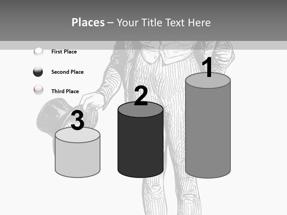 Man With Hat PowerPoint Template