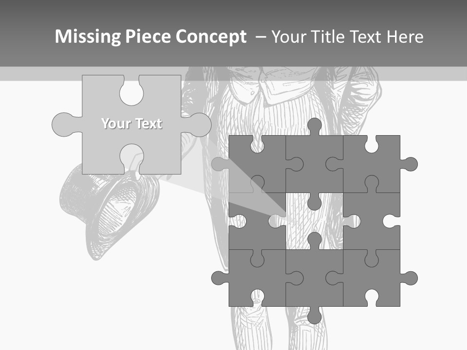 Man With Hat PowerPoint Template