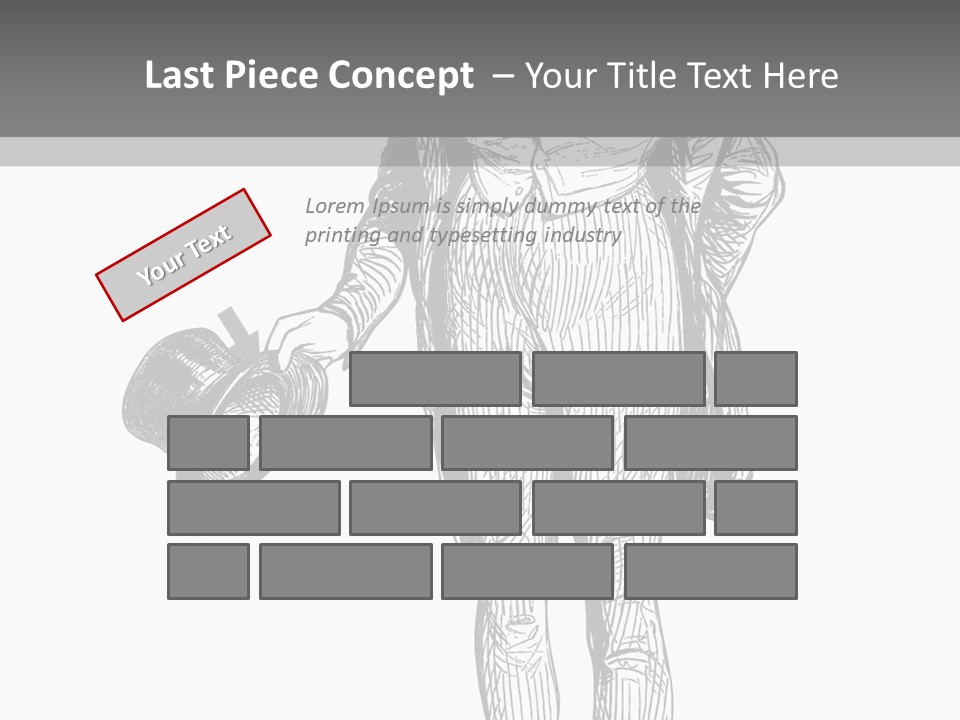 Man With Hat PowerPoint Template