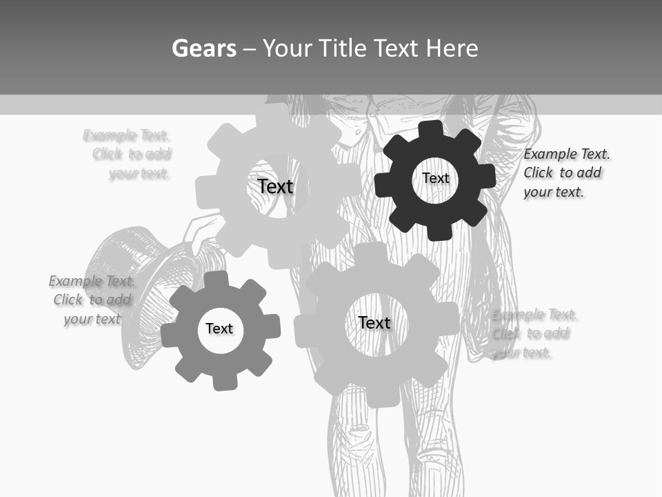 Man With Hat PowerPoint Template