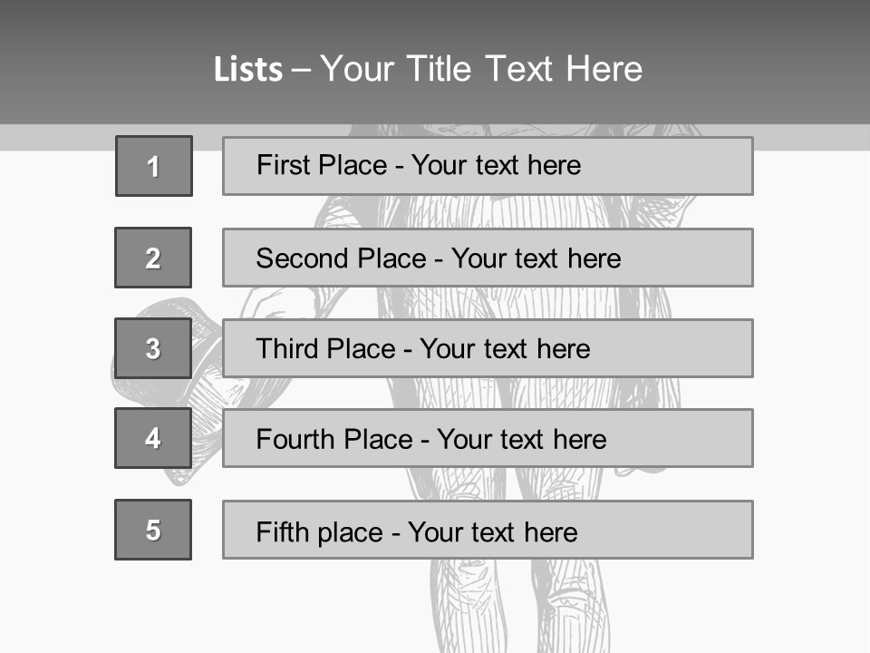 Man With Hat PowerPoint Template