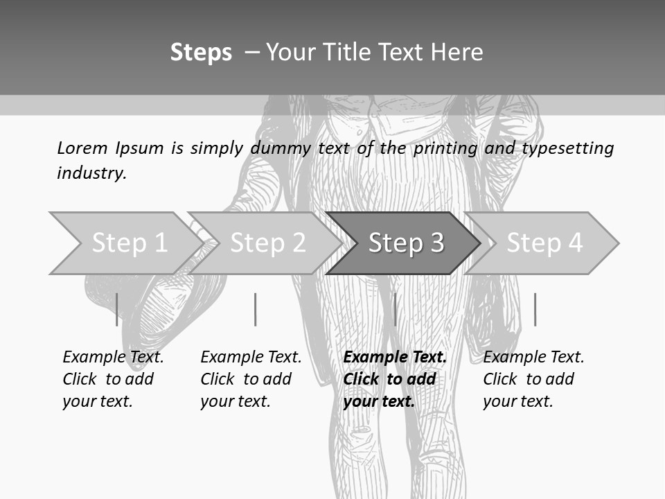 Man With Hat PowerPoint Template