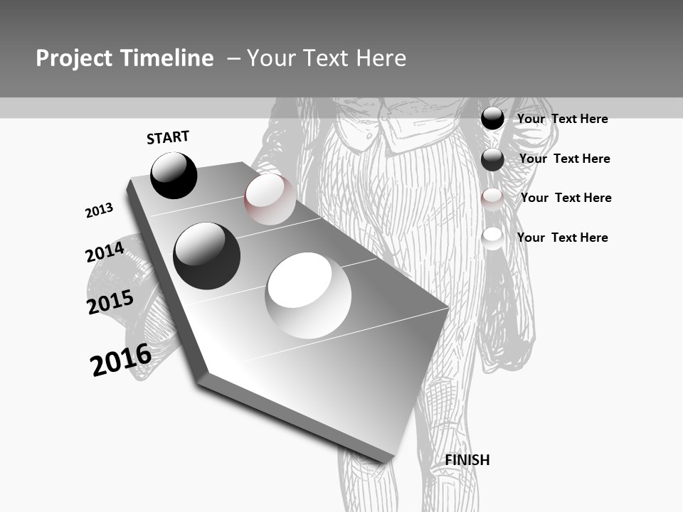 Man With Hat PowerPoint Template