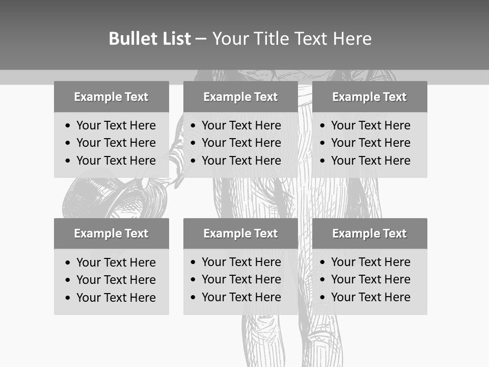 Man With Hat PowerPoint Template