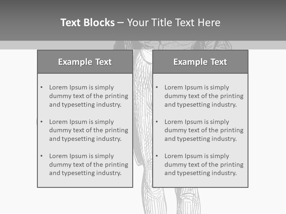 Man With Hat PowerPoint Template