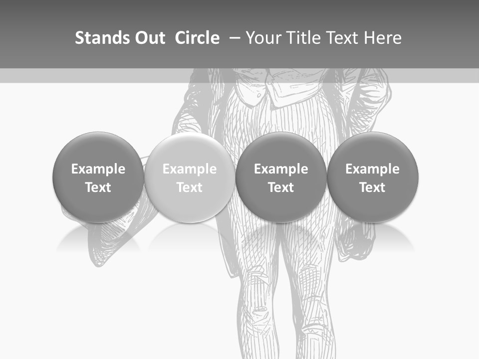 Man With Hat PowerPoint Template