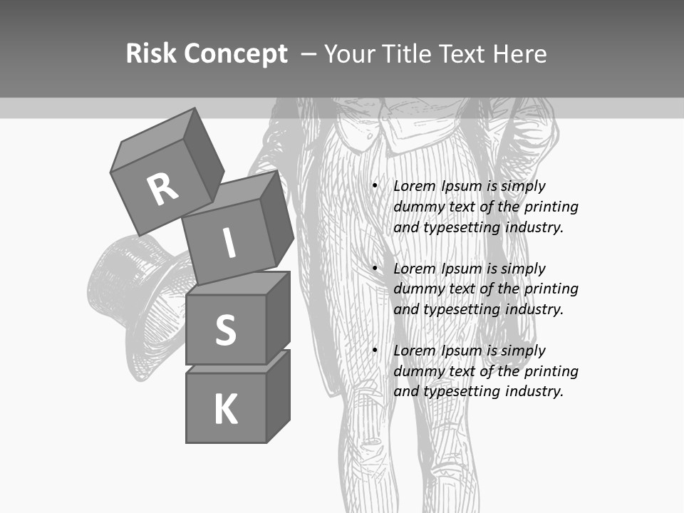 Man With Hat PowerPoint Template