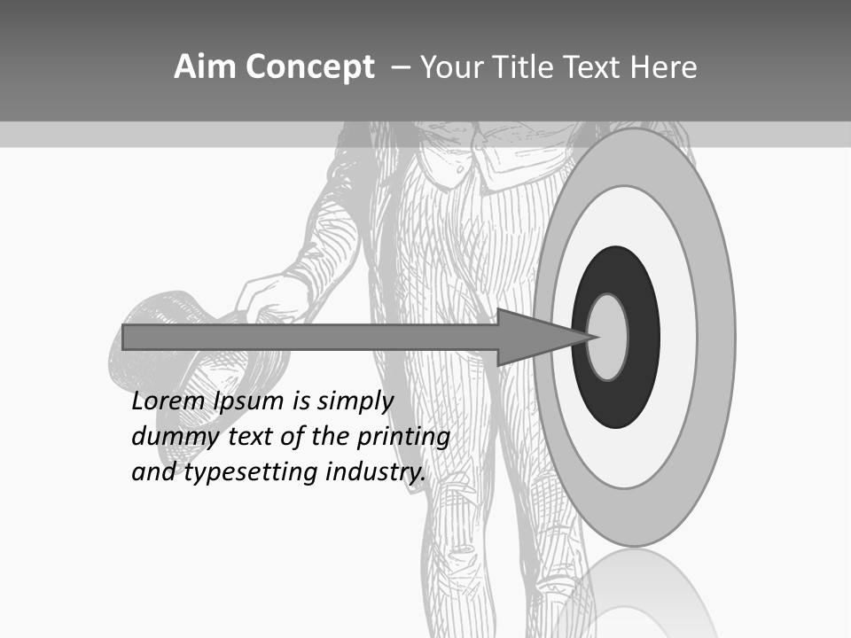 Man With Hat PowerPoint Template