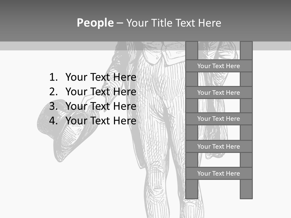 Man With Hat PowerPoint Template