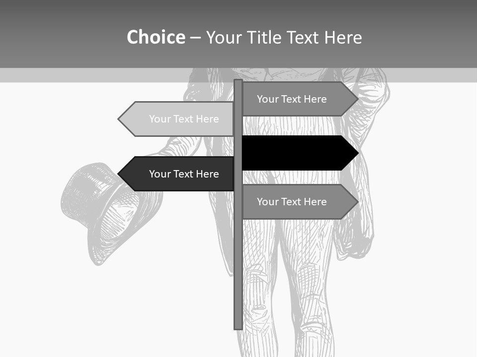 Man With Hat PowerPoint Template