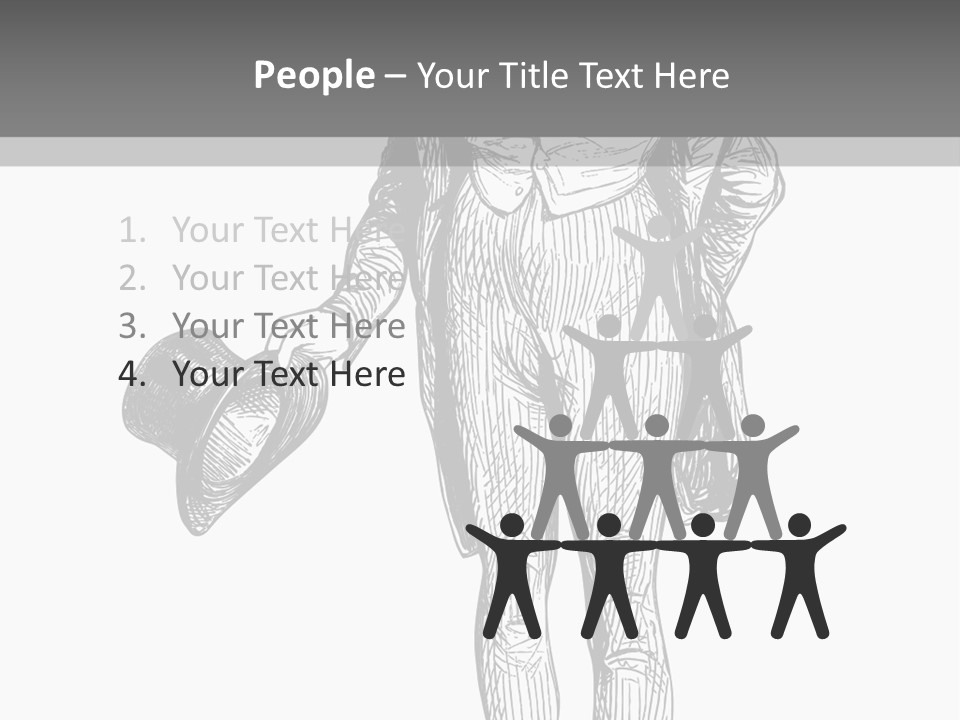 Man With Hat PowerPoint Template