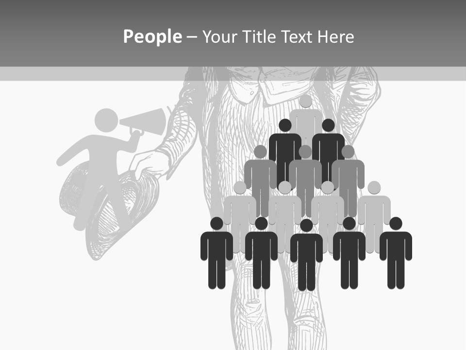 Man With Hat PowerPoint Template