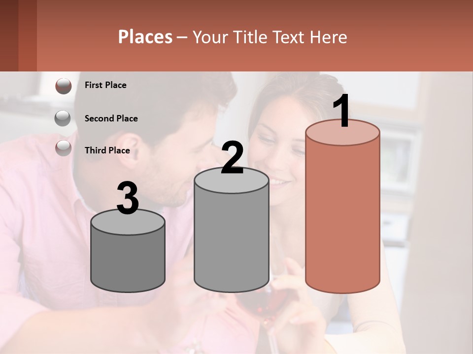 Man And Woman Celebrate PowerPoint Template