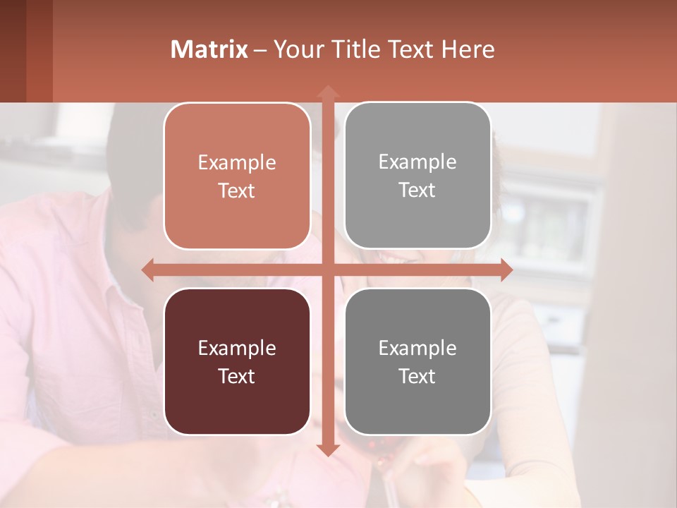 Man And Woman Celebrate PowerPoint Template