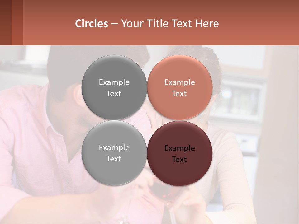 Man And Woman Celebrate PowerPoint Template