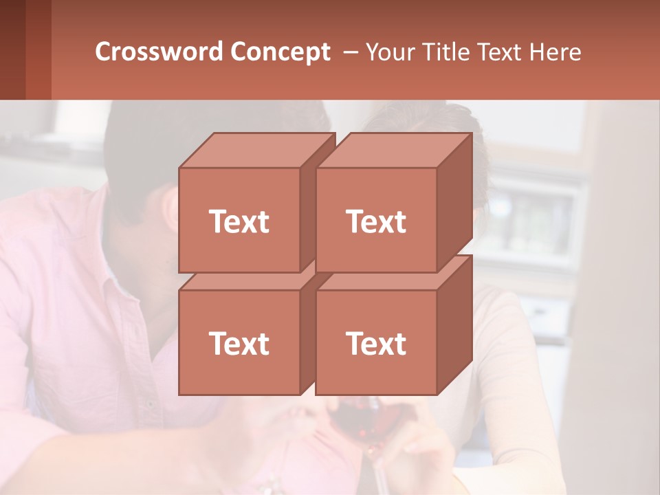 Man And Woman Celebrate PowerPoint Template