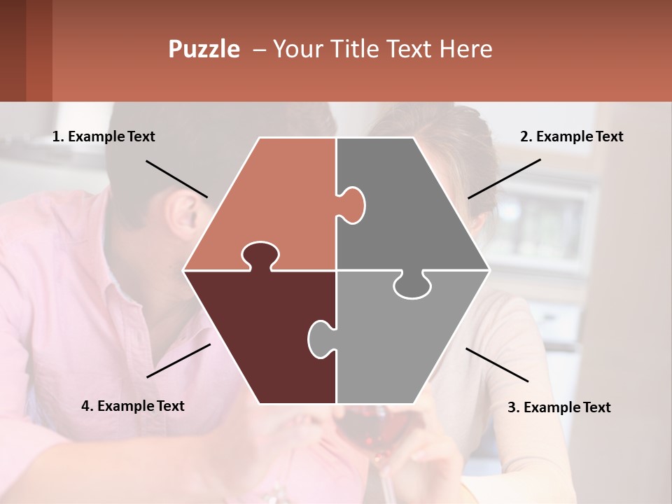 Man And Woman Celebrate PowerPoint Template