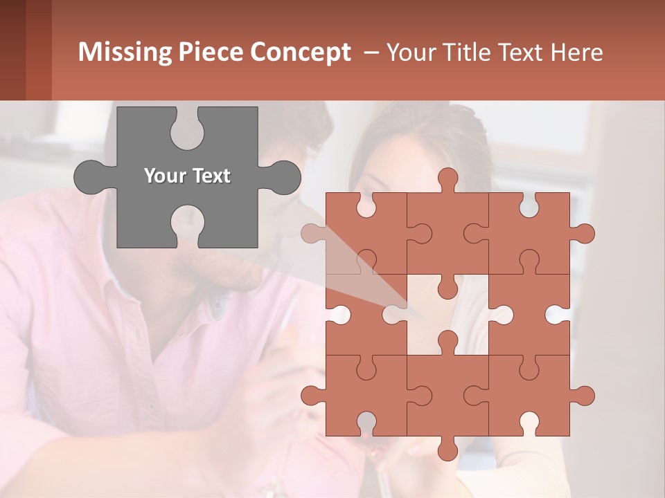 Man And Woman Celebrate PowerPoint Template