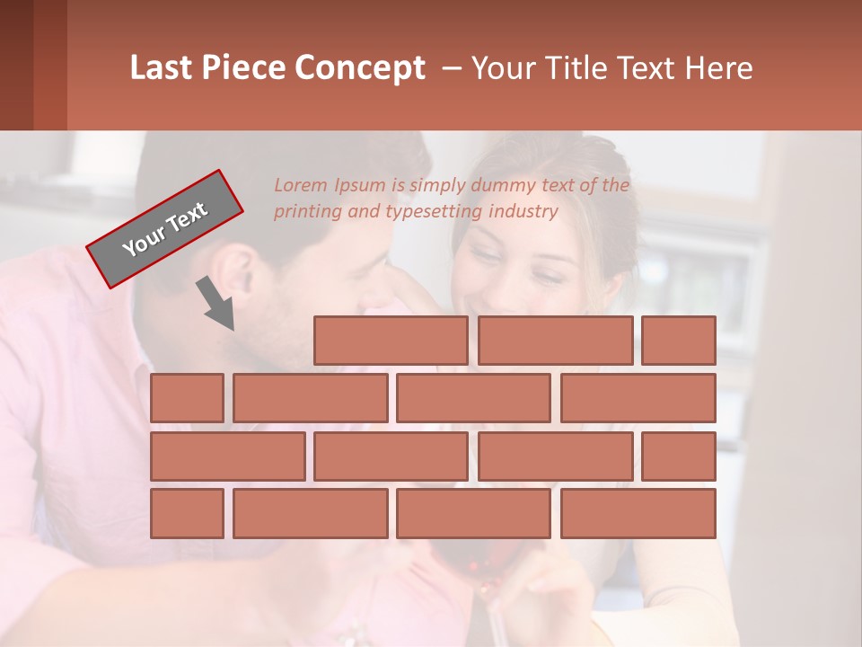 Man And Woman Celebrate PowerPoint Template