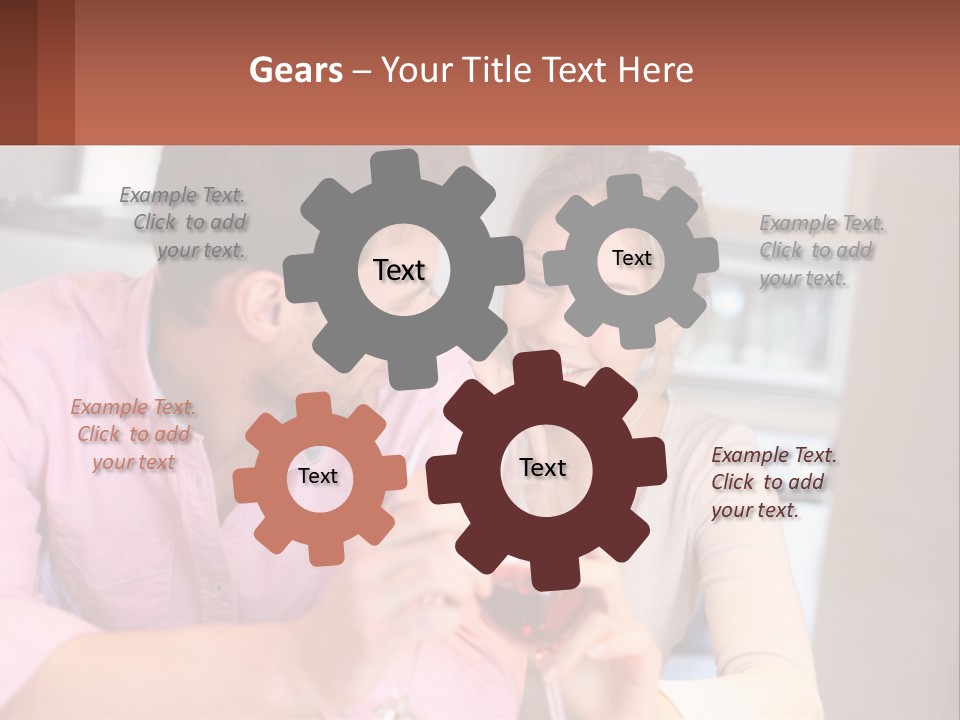 Man And Woman Celebrate PowerPoint Template