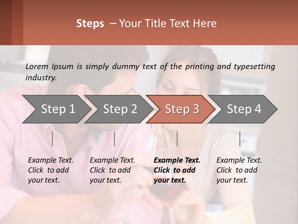 Man And Woman Celebrate PowerPoint Template