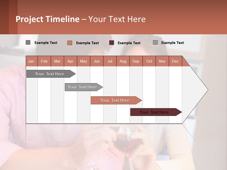 Man And Woman Celebrate PowerPoint Template