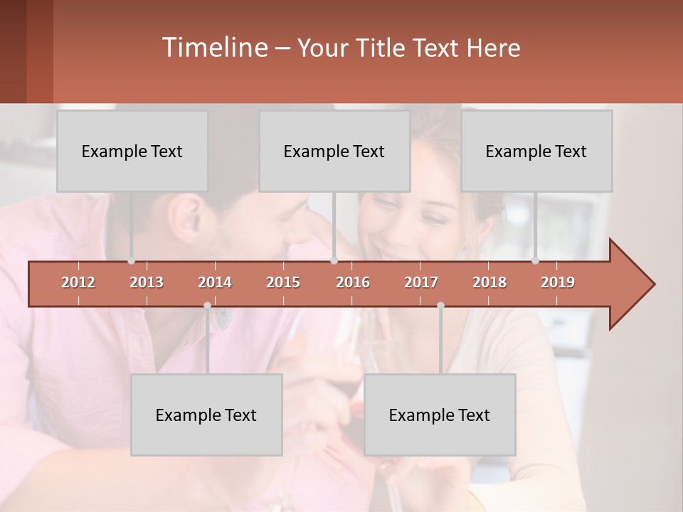 Man And Woman Celebrate PowerPoint Template