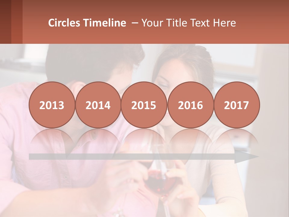 Man And Woman Celebrate PowerPoint Template