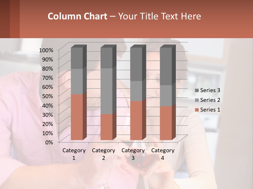 Man And Woman Celebrate PowerPoint Template