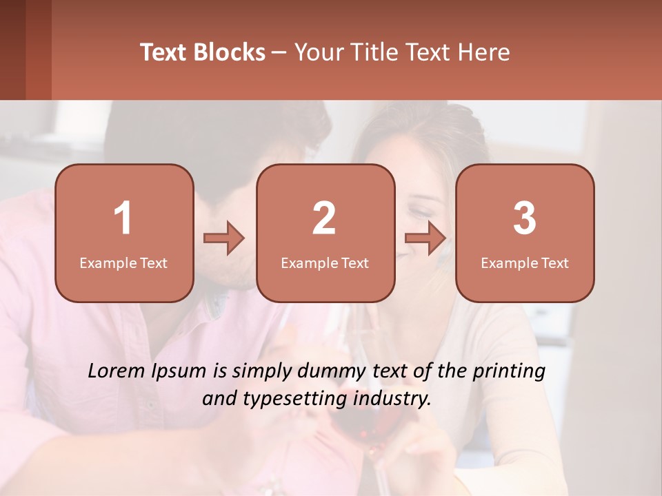 Man And Woman Celebrate PowerPoint Template