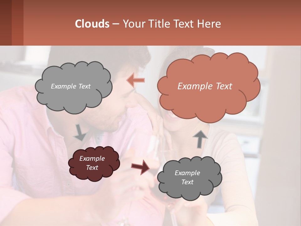 Man And Woman Celebrate PowerPoint Template