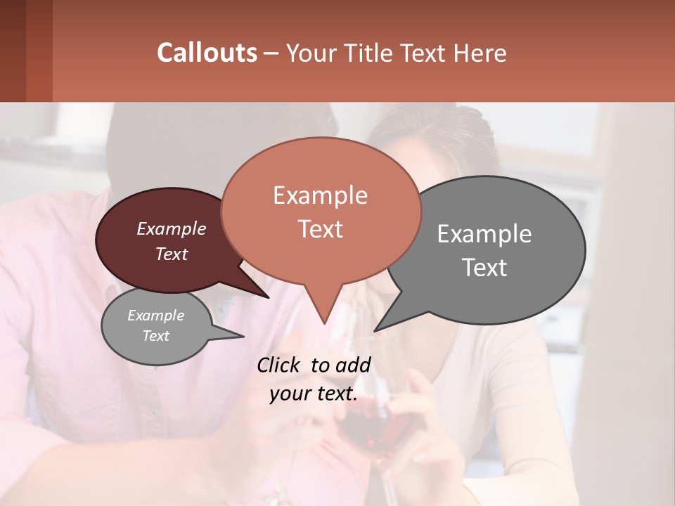 Man And Woman Celebrate PowerPoint Template