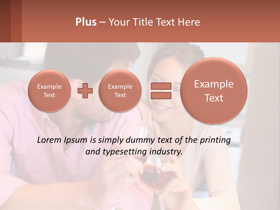 Man And Woman Celebrate PowerPoint Template