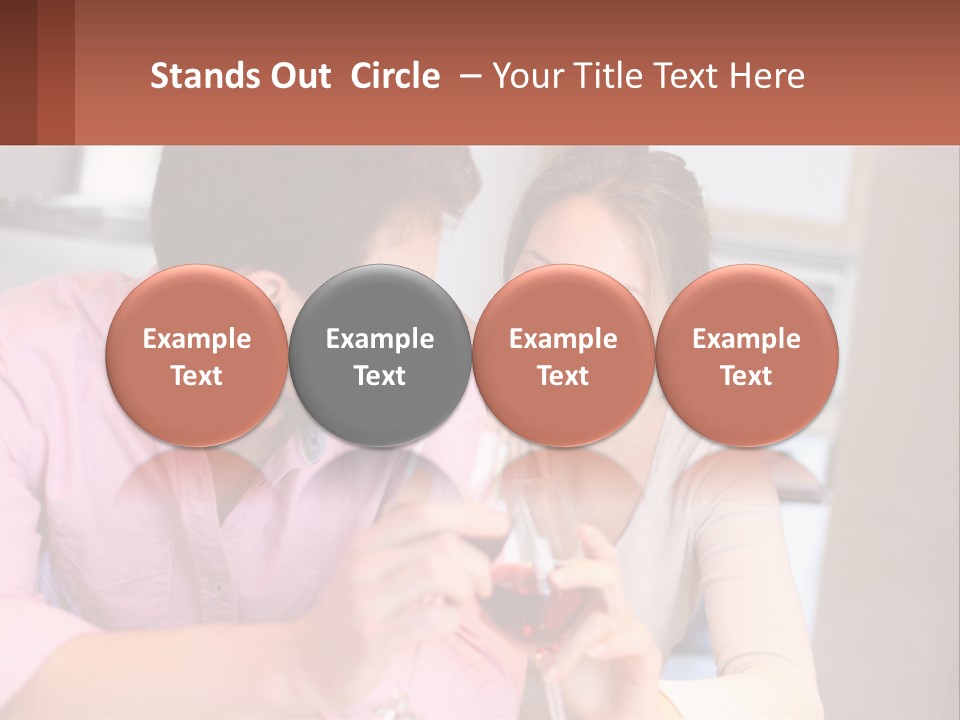 Man And Woman Celebrate PowerPoint Template