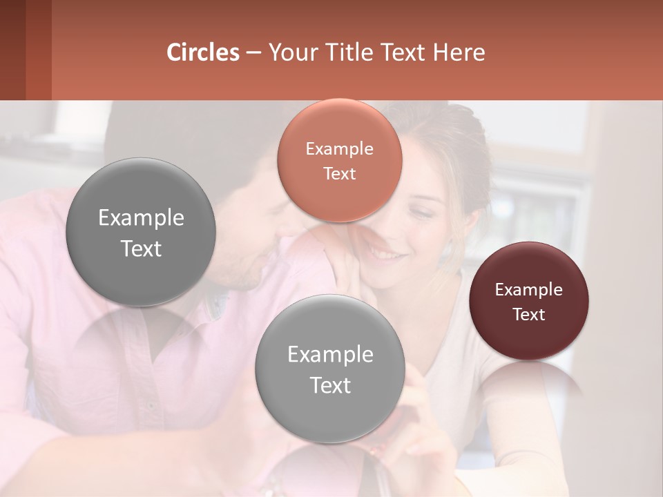 Man And Woman Celebrate PowerPoint Template