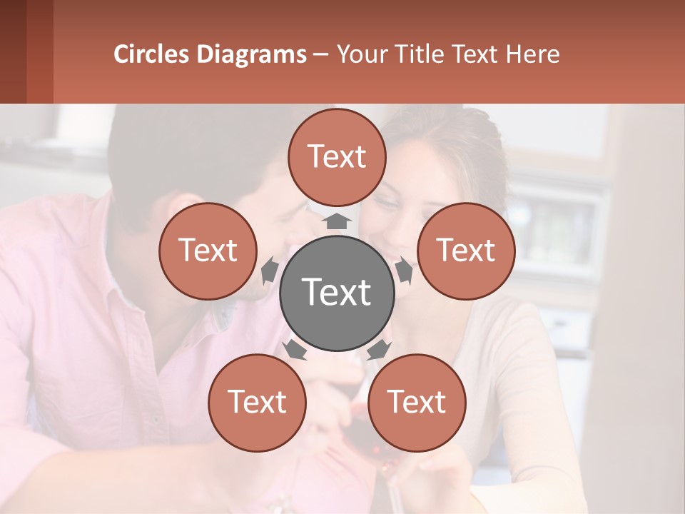 Man And Woman Celebrate PowerPoint Template