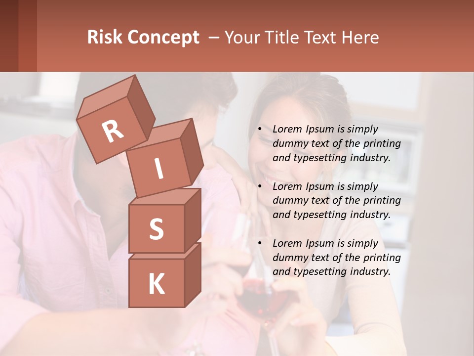 Man And Woman Celebrate PowerPoint Template