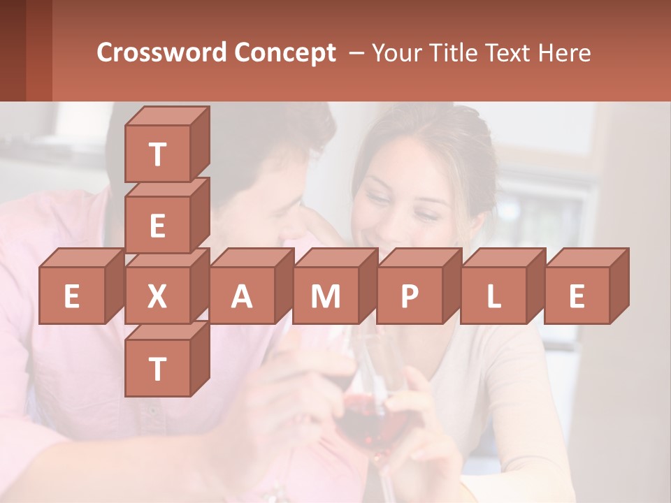 Man And Woman Celebrate PowerPoint Template