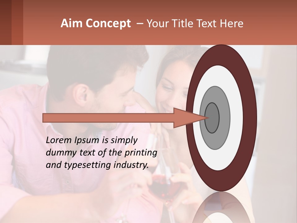 Man And Woman Celebrate PowerPoint Template